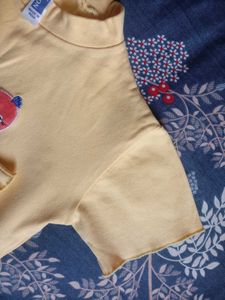 Pure cotton Yellow Tshirt