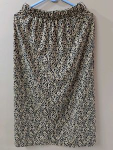 Floral Print Midi Skirt