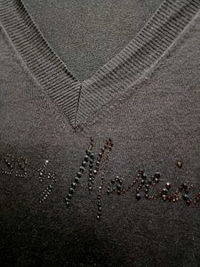 Dark Brown V Neck Sweater