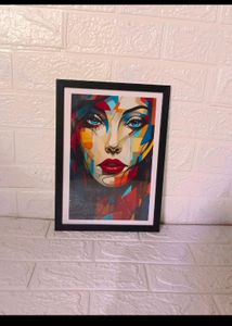 BLUE EYE LADY WALL DECOR FRAMES