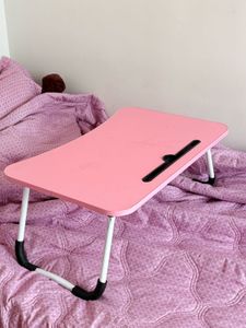 Pink Foldable Bed Desk