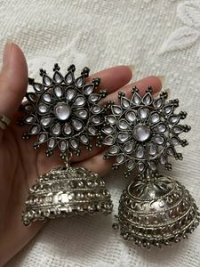 Oxidised Silver Earrings