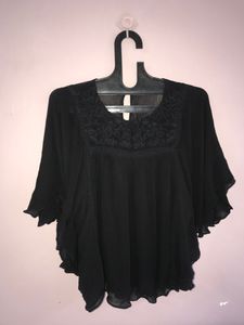 Black Butterfly Like Tops