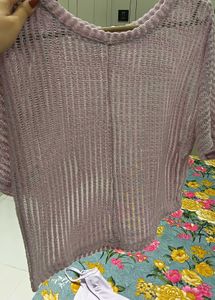 Lavender Knit Top &amp; Cami Set