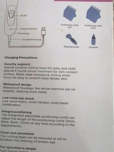 Electric Baby Hair Clipper Waterproof