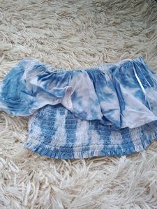 Tie-Dye Off-Shoulder Top