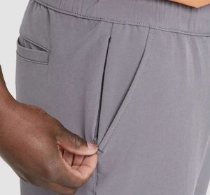 Men&#39;s Gray Slim Tech Tappered Stretch Joggers