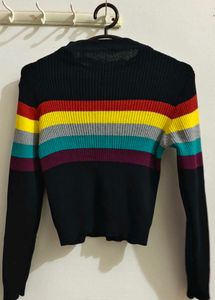 Striped Knit Sweater