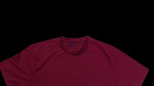 Very Comfortable Maroon With White Ti Shirt