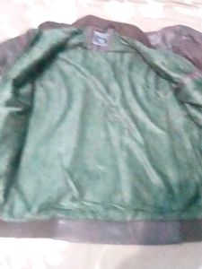 Vintage Style Brown Leather Jacket