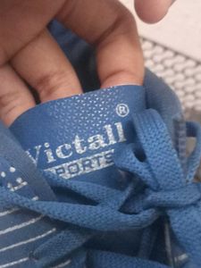 Blue Striped Football Studs