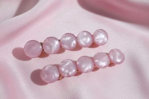 Pink Pearl Hair Clips (Set of 2) 🩷