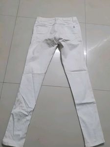 Rarely Used White Pant For Sale