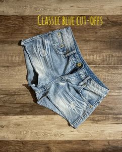 High-Waisted Denim Shorts
