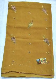 Mustard Saree