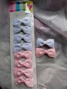 Cute Bow Hair Clips - Set of Two Pair