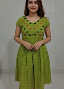 Green Checkered Dress