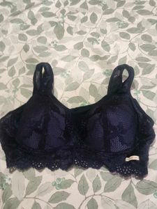 Navy Blue Lace Bralette
