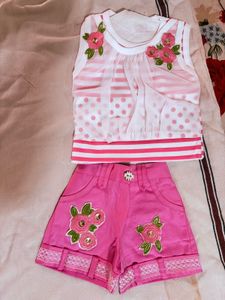 Girls&#39; White 3-Piece Outfit