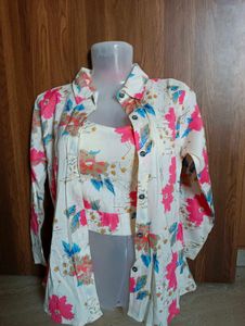 Floral Print Two-Piece Set