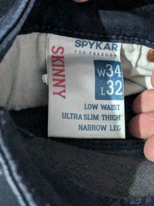 Set Of 2  Denim Spykar Jeans And Shirt