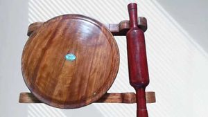 New Wooden Rolling Pin and Board