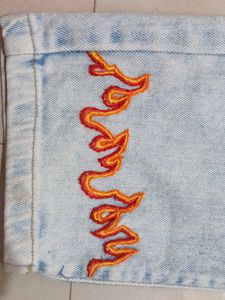 LIMORE JEANS    FIRE FLAME EMBROIDERY🔥