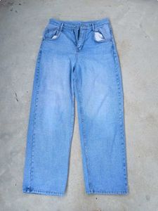 Light Wash Wide Leg Jeans