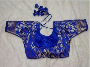 Royal Blue Banarasi Blouse