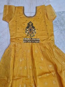Women's Festive Yellow Dress &amp; Dupatta