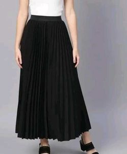 😊 Combo Offer Elegant Black And Lavender Skirt