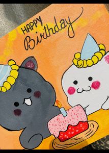 Happy Birthday Canvas Painting