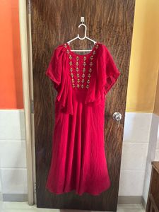 32 Bust Maroon Gown For Women