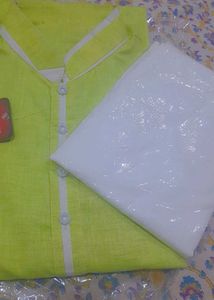 Lime Green Mens Kurta