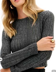 New with tag Pinterest Ribbed Knit Long Sleeve Top