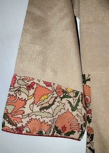 Elegant Floral Kurta, Free Red Legging