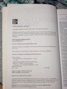 Sociology Theory Book