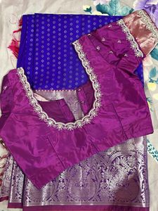 Royal Blue Kanchipuram Silk Saree