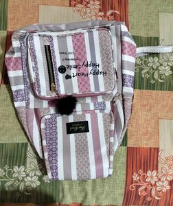 Striped Backpack