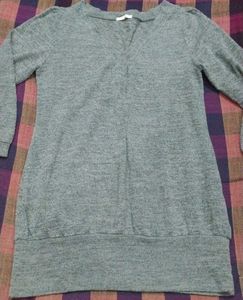 V Neck Grey Color Sweater