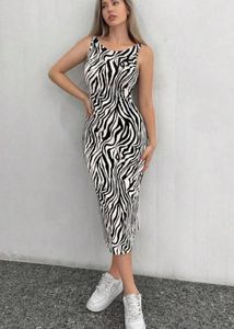 Zebra Print Bodycon Dress