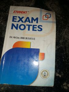 Exam Notes For B.a 4th Sem
