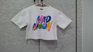 White Crop T-Shirt