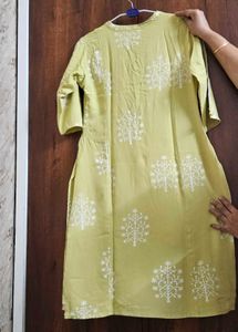 Neon Coloured Rayon Printed Kurta Plazo Set