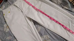 White Straight Leg Pants