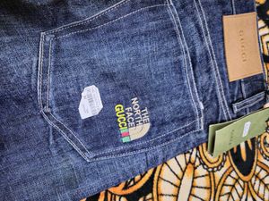 Northface X Gucci Boot Cut Jeans
