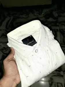 White printed shirt