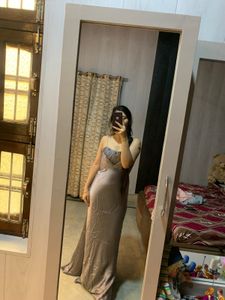 Beautiful Satin Party Gown🎀🦋🐬