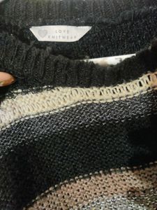 Striped Knit Sweater