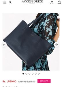 Accessorize Black Tote Bag